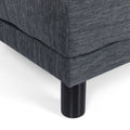Chaise Lounge Charcoal Fabric