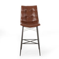 Bar Stool Light Brown Pu