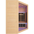 Canadian Hemlock Pentagonal Double Sauna Natural Graphite Bathroom Wood Paper Glass