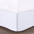 5 Piece Microfiber Ruffled Comforter Set White Queen Queen White Polyester