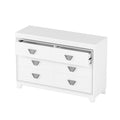 3 Pieces Bedroom Sets Queen Size Upholstered Bed With Led Lights, Nightstands And Dresser With Metal Handles And Sparkling Shiny Decoration, White Expected Arrival Time:8.5 Queen White 3 Piece Set Mdf Metal