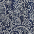 Jacquard Curtain Panel Pair 2 Pcs Window Panels Navy Polyester