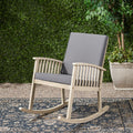 Casa Acacia Rocking Chair Grey Acacia Wood