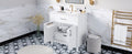 30 Inch Bathroom Vanity With Ceramic Sink And Large Storage The Perfect Choice For Small Bathrooms White Bathroom Solid Wood Mdf
