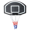 Wall Mounted Basketball Hoop, 28.5 X 18 Inches Shatterproof Back, Folding Hoop, Durable Hoop And All Weather Mesh For Indoor And Outdoor Use Black Blue Iron