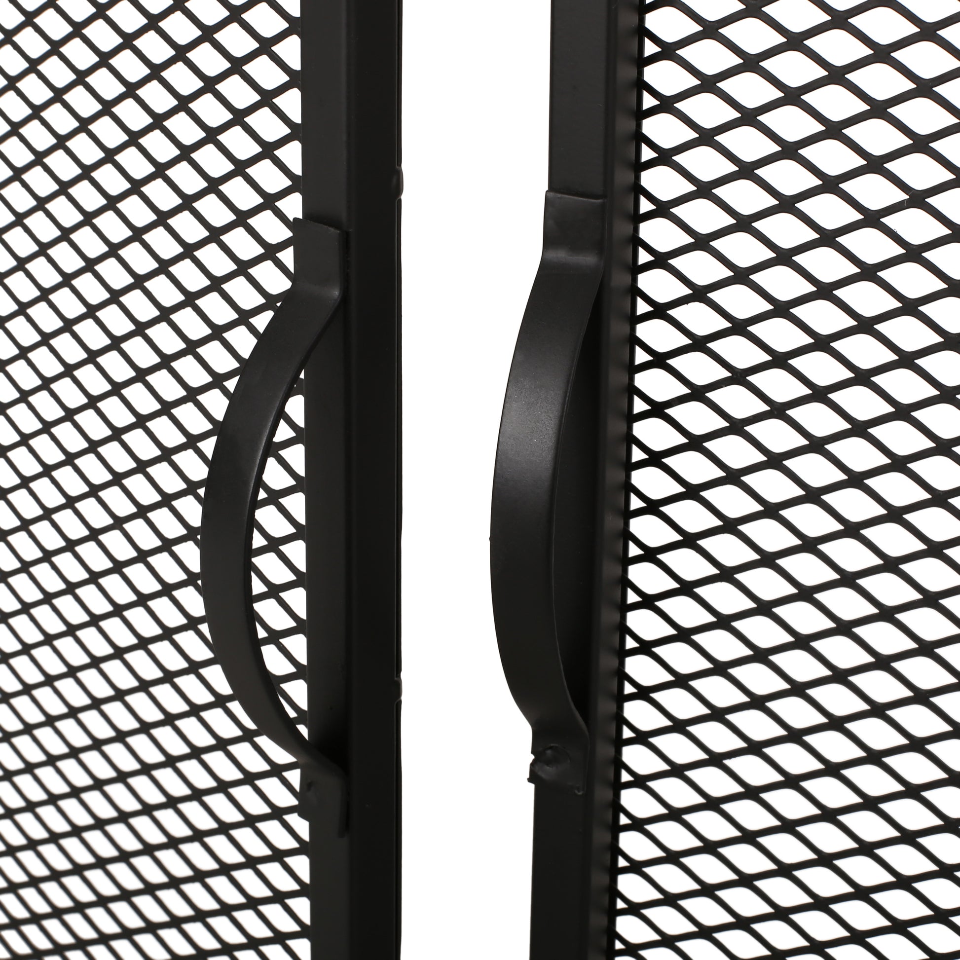 Fireplace Screen Black Iron