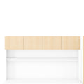 2 Door Wooden Storage Desk Wardrobe For Bedroom With Shelves And Drawers,Natural Natural Mdf Lvl