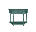 1 Drawer End Table,Side Table,Elegant Carved 1 Drawer End Table For Living Room Bed Room Study Entryway Dark Green American Design Mdf