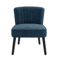 Shellback Chair In Navy Blue Navy Blue Boucle,Polyester