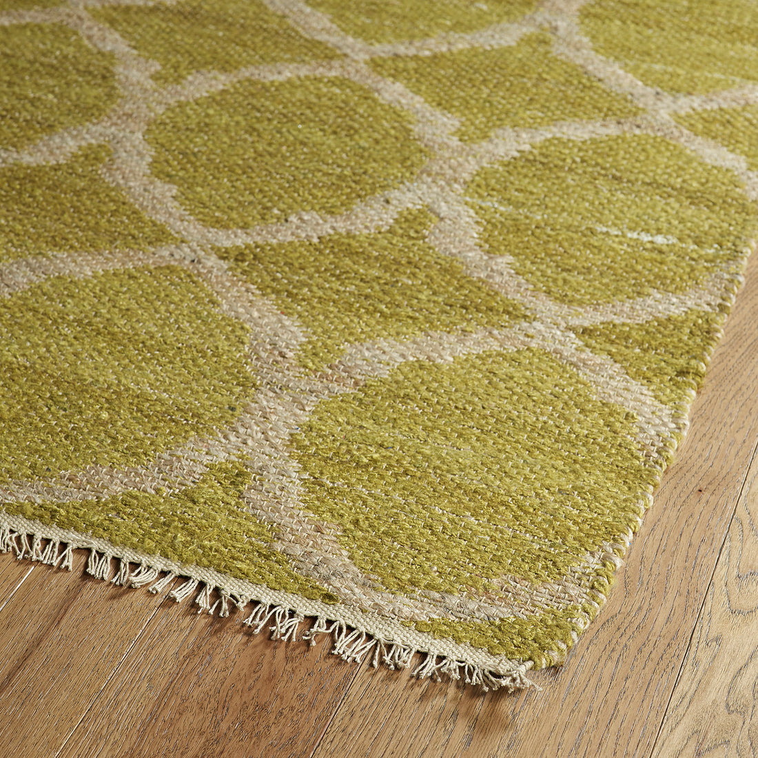 Casual, Contemporary, Modern, Transitional, Kids, Textured Loop Pile 5' X 7'9" Rectangle Area Rug Light Green Jute