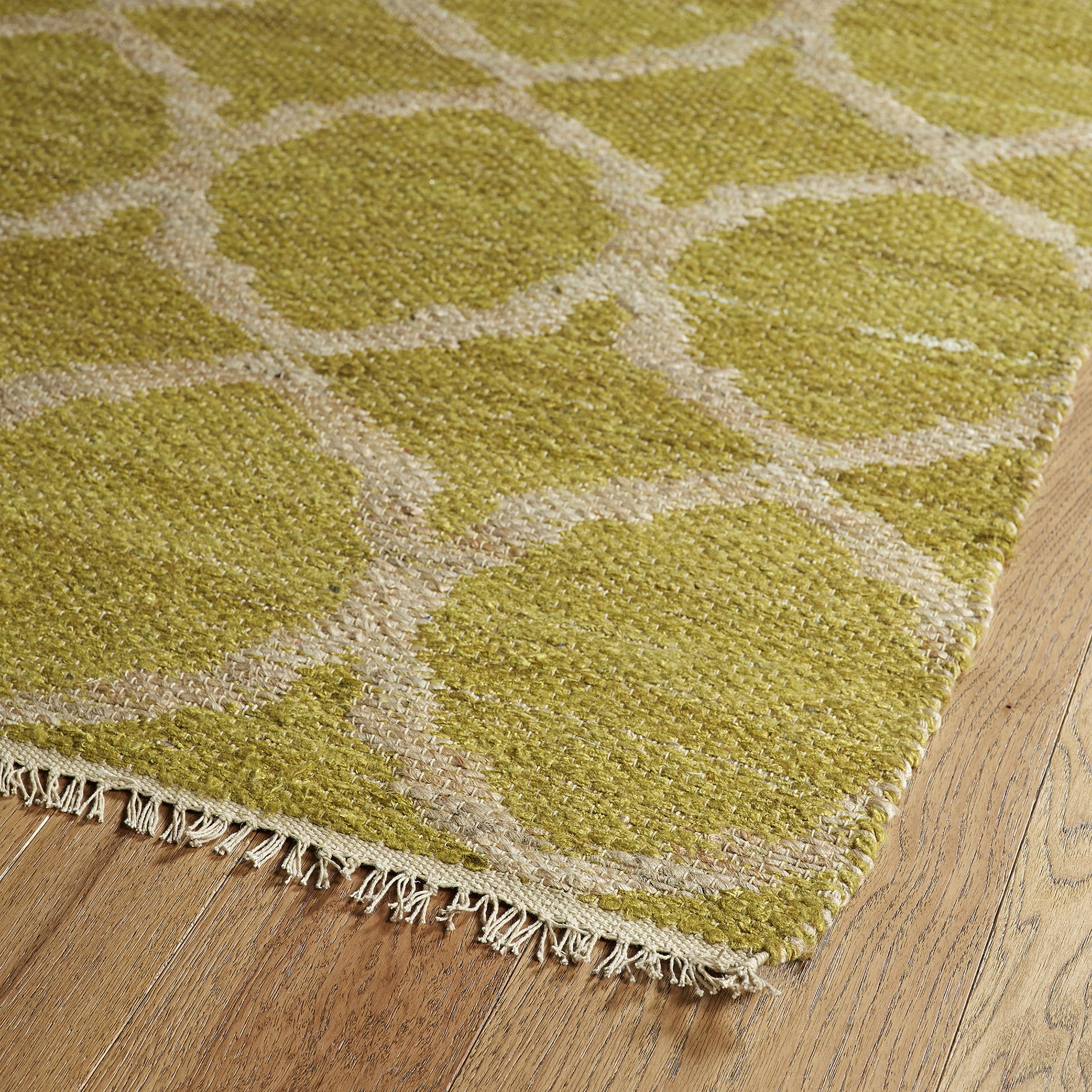 Casual, Contemporary, Modern, Transitional, Kids, Textured Loop Pile 7'6" X 9' Rectangle Area Rug Light Green Jute