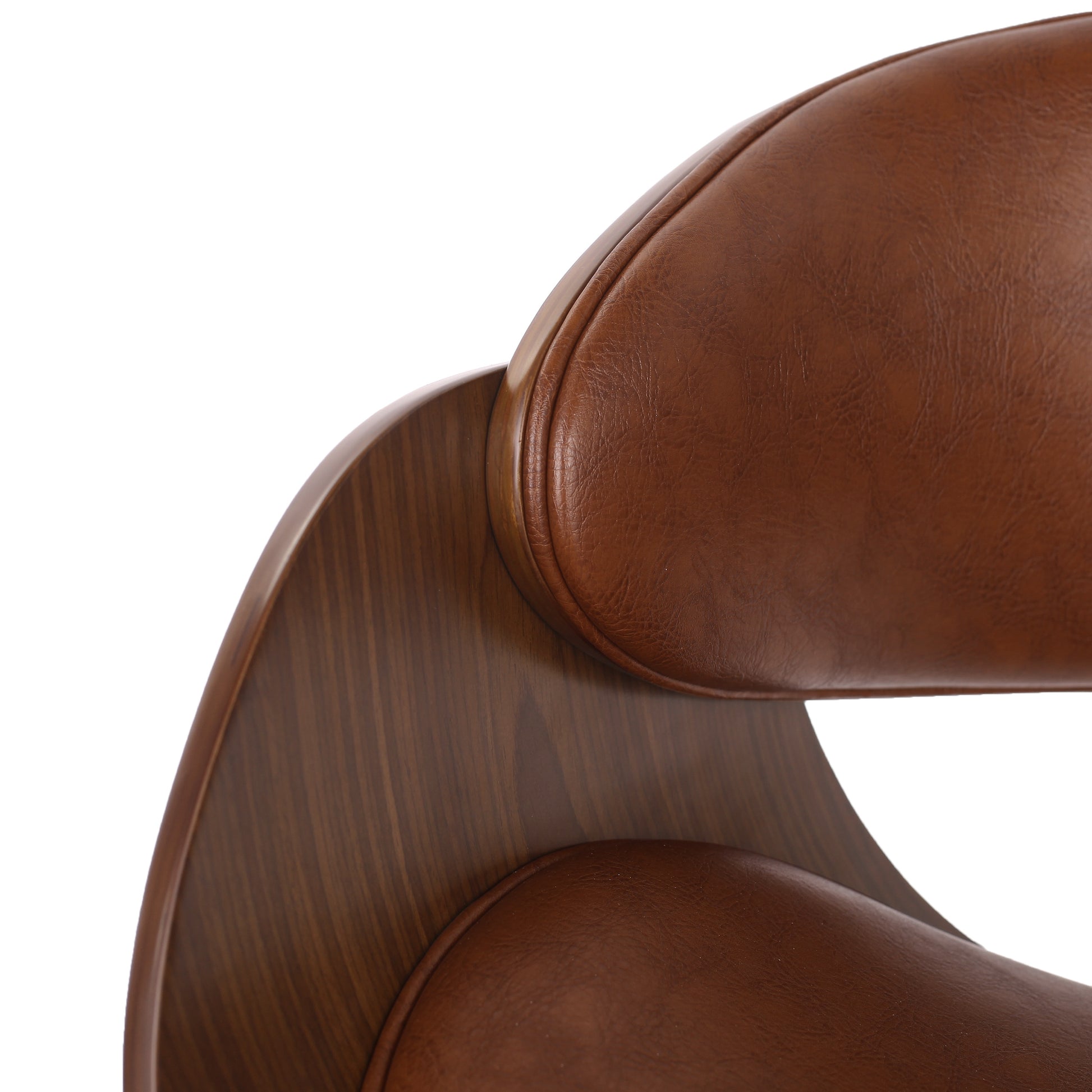 Office Chair Walnut Pu