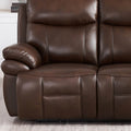 Springdale Power Headrest Zero Gravity Reclining Loveseat Chestnut Memory Foam Genuine Leather