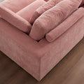 Comfor Daybed With Over Wide Sofa Bed,Modern Design Fabric Beanbag With Arms,Pink Pink Fabric 2 Seat