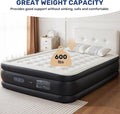 Queen Camping Air Mattress With Built In Electric High Speed Pump, 18