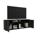 Seattle 2 Piece Living Room Set, Magda Bar Cart Dallas Tv Standblack Black 39 Inches Or Less Particle Board Particle Board