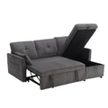 United Modular Sectional Sofa L Shaped Modular Couch With Reversible Chaise Modular Sofa Sectional Couch With Storage Seats Dark Grey Velvet 4 Seat