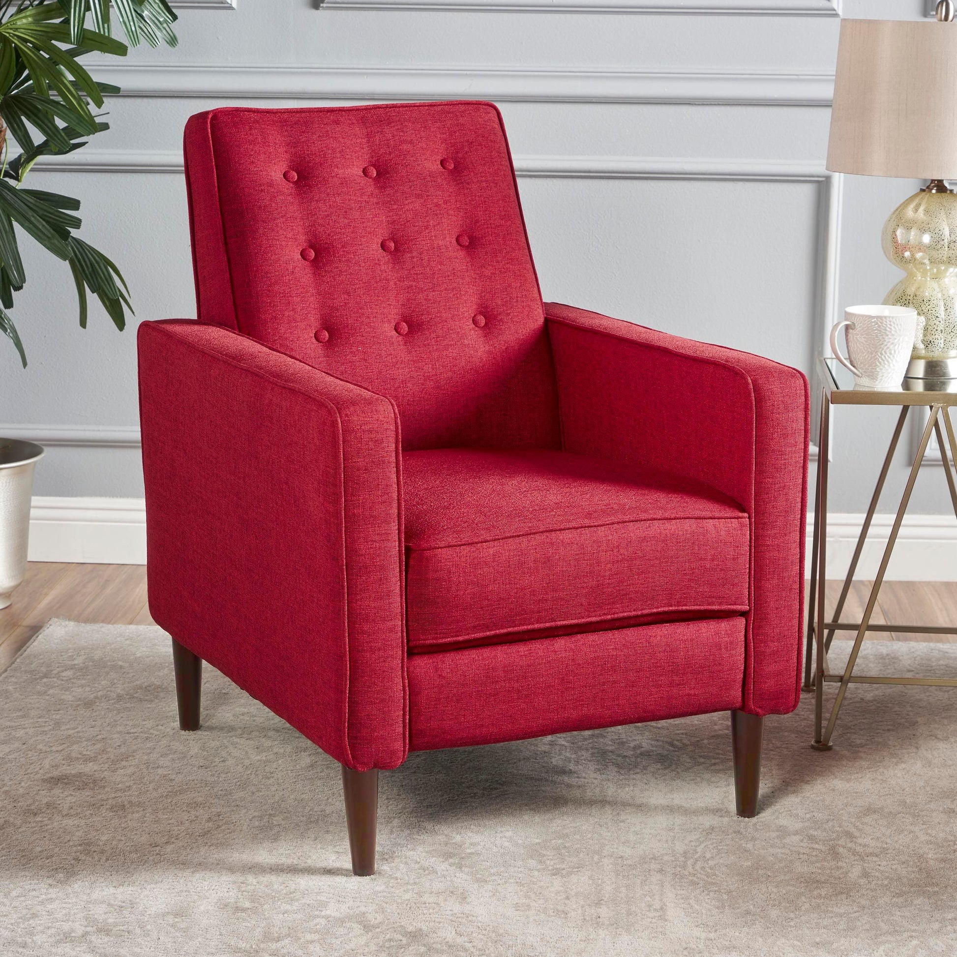 Recliner Red Fabric