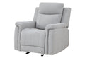 Eco Grey Glider Recliner Gray Fabric