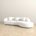 Elijah Japandi Style Curvy Sectional Sofa 133