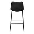 Office Chair, Bar Height, Standing, Computer Desk, Work, Black Leather Look, Black Metal, Contemporary, Modern Black Foam Polyurethane