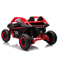 24V Two Seater Kids Ride On Utv W Parents Control,20In Seat Width,400W Super High Power,Four Wheel Suspension,Bluetooth,Mp3,Usb,Led Light,Horn,Rear Storage Space,Speeds 3.73 4.97Mph For Kids Aged 3 . Red 100 149 Lbs Polypropylene