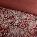 12 Piece Comforter Set With Cotton Bed Sheets Red Queen Queen Red Cotton