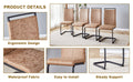 Table And Chair Set. Modern Dining Table With Mdf Top And Beautiful Mdf Legs. Comes With Brown Comfortable Chair With Pu Seat And Metal Legs. Suitable For A Wide Range Of Decorative Styles. Brown,Wood Seats 4 Mdf