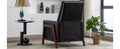 Set Of Two Wood Framed Pu Leather Recliner Chair Adjustable Home Theater Seating With Thick Seat Cushion And Backrest Modern Living Room Recliners, Black Black Pu Pu