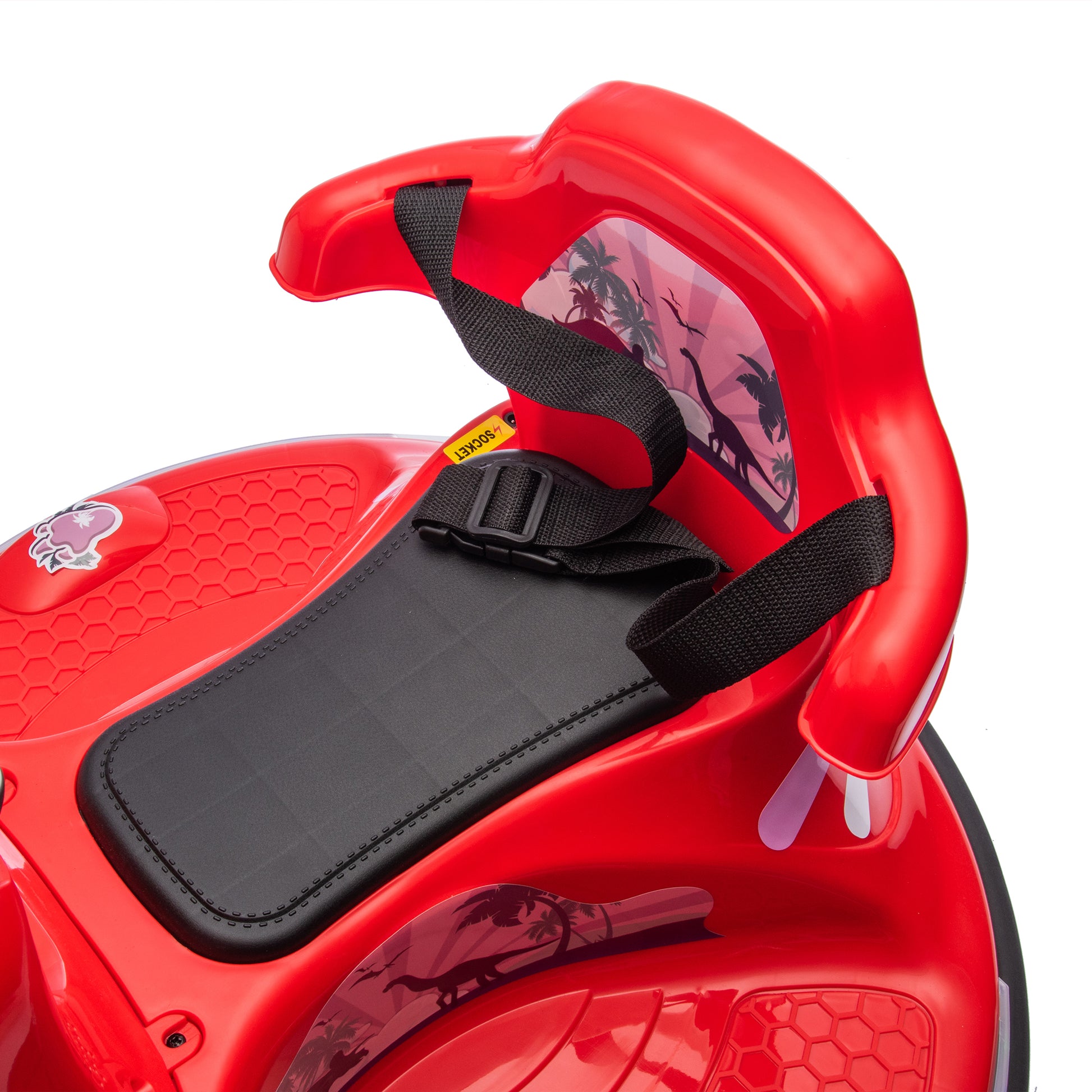 12V Kids Ride On Bumper Car W Parents Control,Rotate 360 Degrees,Two Handed Switch For Direction Control,Bumper Strip,Light Belt,Mp3 Music,Bluetooth,Provide A Speed Of 0.75Mph For Kids Of 2 5 Red 50