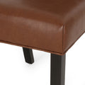 Harriet Kd Tufted Dining Light Brown Pu Leather