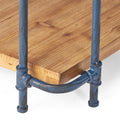 Yorktown 4 Shelf Bookcase Natural Metal & Wood