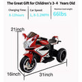 Plastic Red 6V Kids Electric Motorcycle Kids Toys Motorcycle Kids Electric Car Electric Ride On Motorcycle Red 50 99 Lbs Plastic Indoor & Outdoor Use