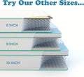 Full Size 10 Inch Cool Gel Memory Foam Innerspring Hybrid Mattress White Green Foam Spring Full