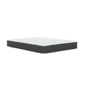 8 In. Queen Size Pocket Spring Hybrid Mattress Bed In A Box, Soft Euro Top Gel Memory Foam Mattress, White Gray Grey White Bedroom Modern Memory Foam Fabric Twin