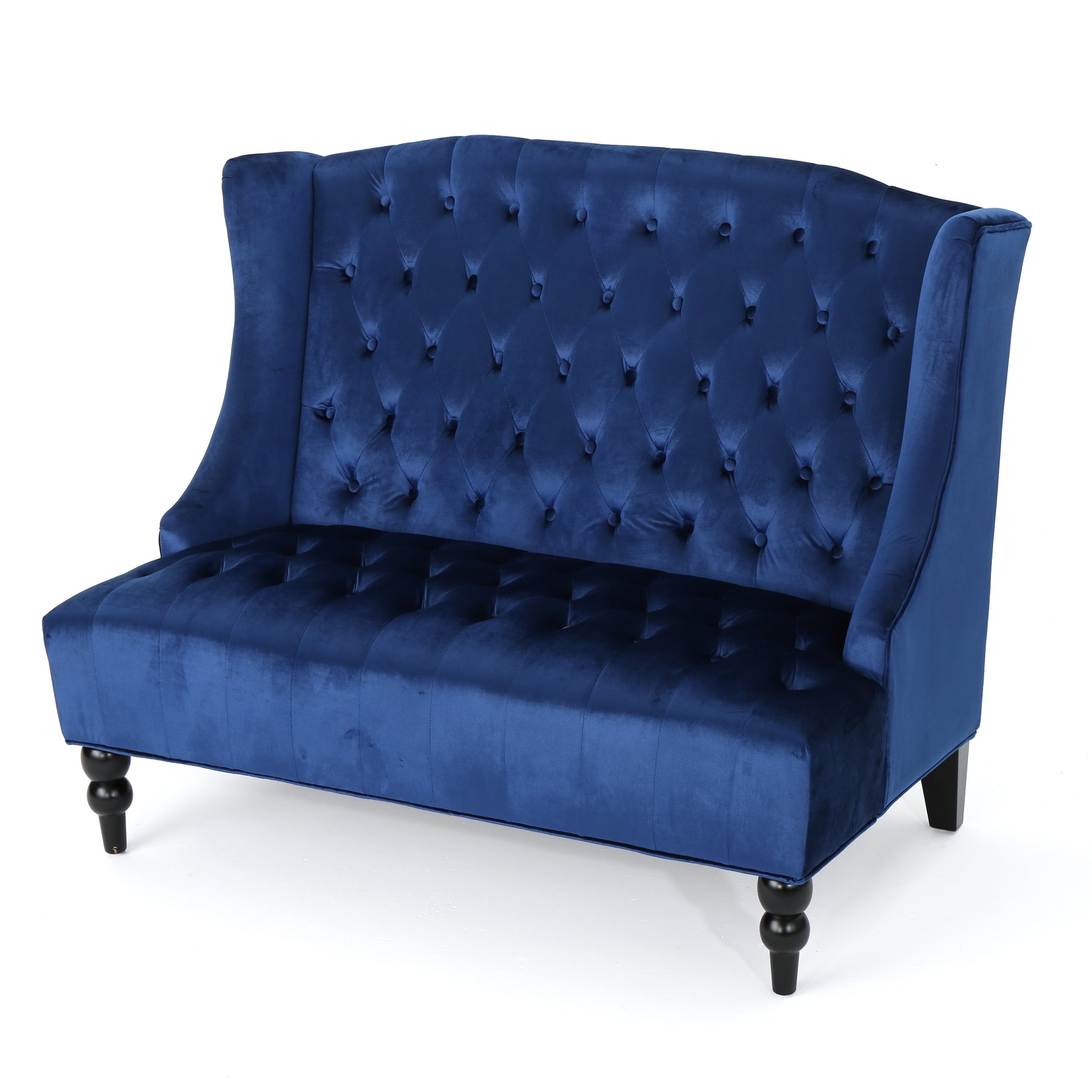 Seat Navy Blue Velvet 2 Seat