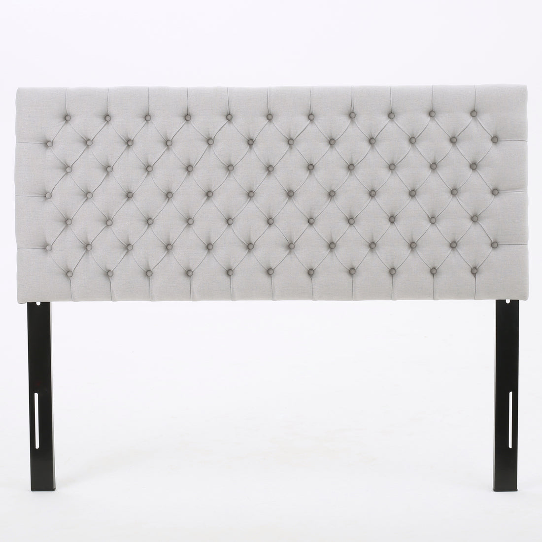 Bierman Headboard Queen Light Grey Fabric