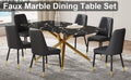 Large Modern Minimalist Rectangular Dining Table With 0.39 