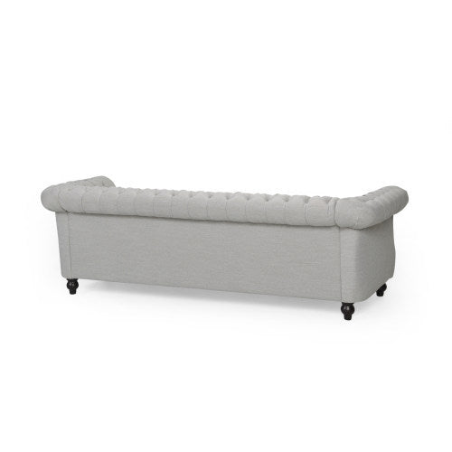 Sofa 3 Seater Grey Fabric 3 Seat