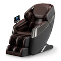 Deluxe Massage Chair Full Body 3D Sl Track Zero Gravity Massage Chair Recliner With Calf And Foot Rollers, Ai Voice Control, Lcd Screen, Quick Access Buttons Grey Grey Brown Primary Living Space Memory Foam And Polyurethane Foam Abs Steel Q235