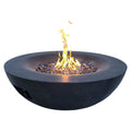 42 Inch Outdoor Concrete Propane Gas Fire Pit Bowl In Dark Gray Color Black Gray Garden & Outdoor American Design,Contemporary,Luxury,Modern Fiberglass Concrete