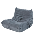 Floor Sofa Bean Bag Chair For Adults Fireside Bean Bag Lounger Memory Foam Chair For Home, Office, Apartment Or Gaming Venue Plain Grey Polyester Primary Living Space Firm Art Deco Armless Foam Polyester Blend