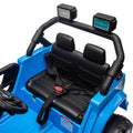 12V Kids Ride On Electric Car W Parents Control,Dual Drive, Four Wheel Suspension,With Music,Bluetooth,Mp3,Usb,With Headlights, Steering Wheel Quick Release,Slow Start For Kids Aged 3 4. Blue 50 99 Lbs Polypropylene