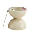 Milk White Coffee Round Tables With Storge Movable Table Top Multifunctional End Side Table Milk White Primary Living Space Casual,Cute,Modern Freestanding Round Coffee & End Tables Round Metal