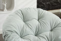 Oversized Swivel Accent Chair, 360 Swivel Barrel Chair, Papasan Chair For Living Room Bedroom Light Blue Chenille