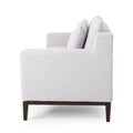 Mirod Comfy 3 Seat Sofa With Wooden Legs, Modern For Living Room And Study Light Grey Fabric 3 Seat