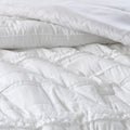 5 Piece Microfiber Ruffled Comforter Set White King King White Polyester