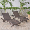 Kauai Pe Wicker Chaise Brown Multi Rattan