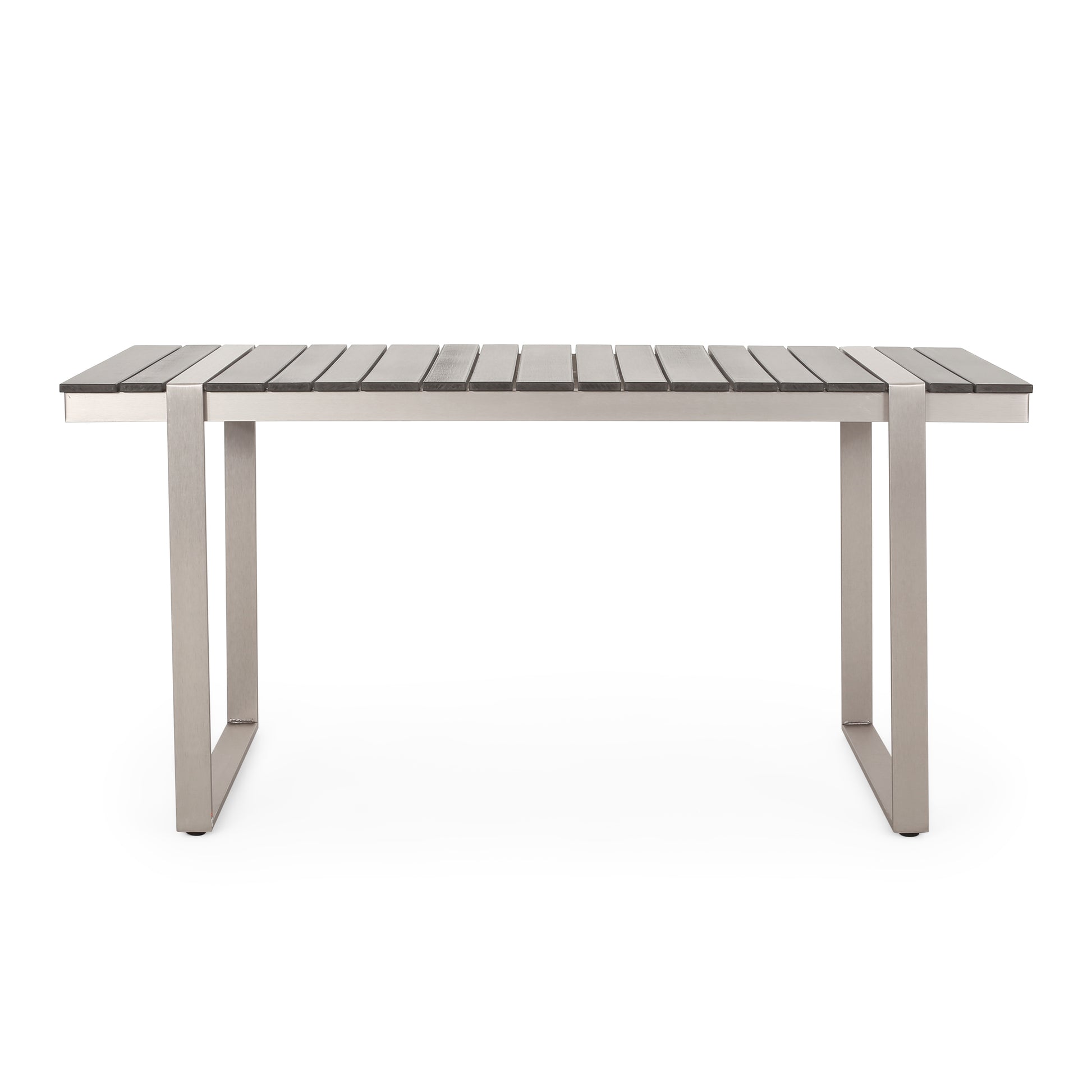 Dining Table, Silver Gray Gray Wood