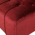 Tufted Chaise Lounge Garnet Velvet